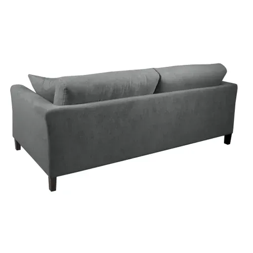 Canapé 3 places LUKI tissu Aston 17 anthracite
