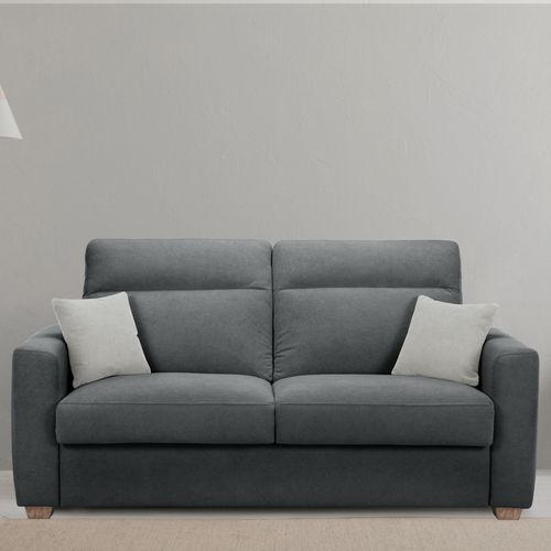 Canapé convertible 3 places CALYPSO tissu curio 97 anthracite