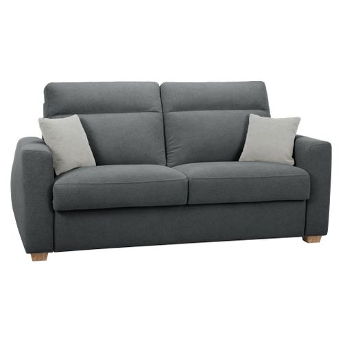 Canapé convertible 3 places CALYPSO tissu curio 97 anthracite