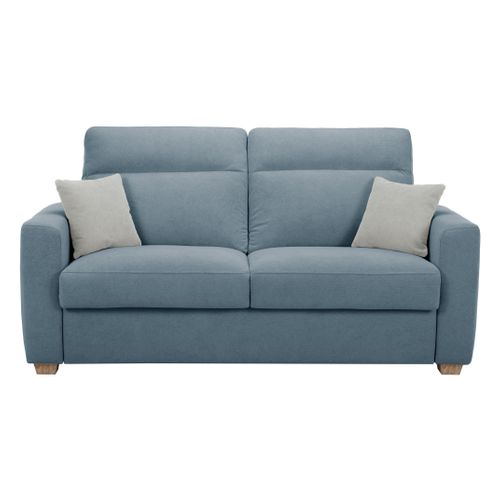 Canapé convertible 3 places CALYPSO tissu curio 74 bleu