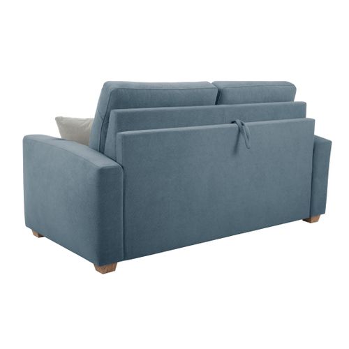 Canapé convertible 3 places CALYPSO tissu curio 74 bleu