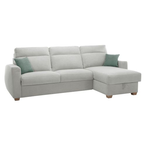 Canapé angle reversible CALYPSO tissu curio 84 beige