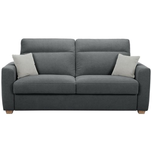 Canapé convertible 3,5 places CALYPSO tissu curio 97 anthracite