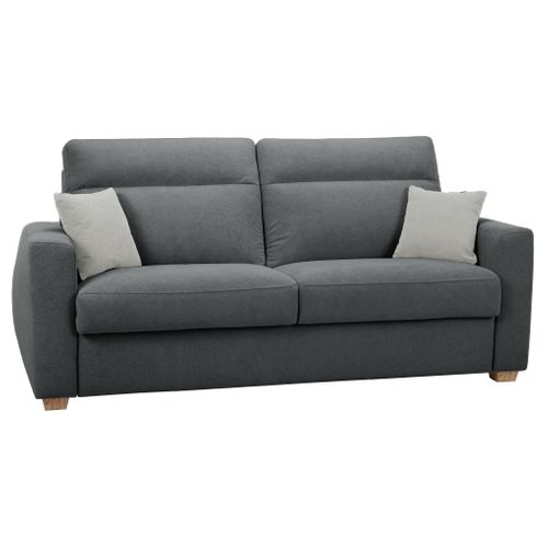 Canapé convertible 3,5 places CALYPSO tissu curio 97 anthracite