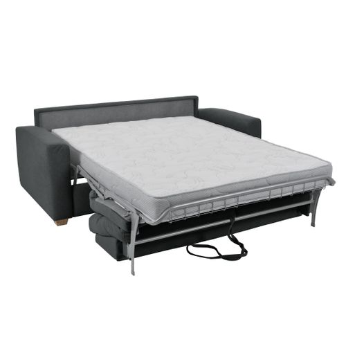 Canapé convertible 3,5 places CALYPSO tissu curio 97 anthracite