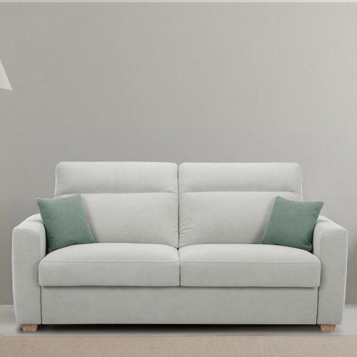 Canapé convertible 3,5 places CALYPSO tissu curio 84 beige