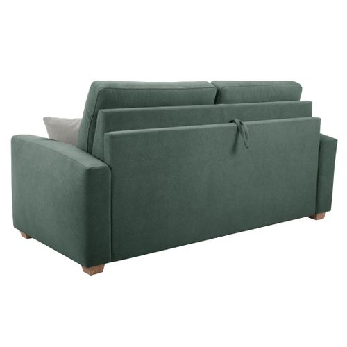 Canapé convertible 3,5 places CALYPSO tissu curio 37 ecume