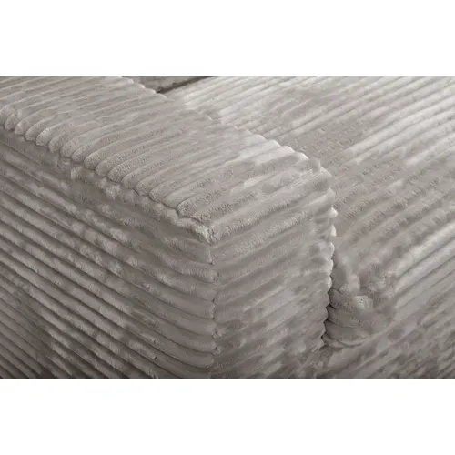 Canapé 3 places NOMADE tissu velours côtelé grège