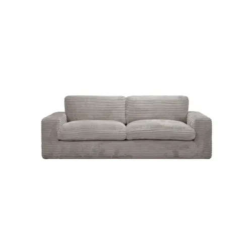 Canapé 3 places NOMADE tissu velours côtelé grège