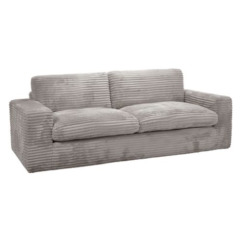 Canapé 3 places NOMADE tissu velours côtelé grège