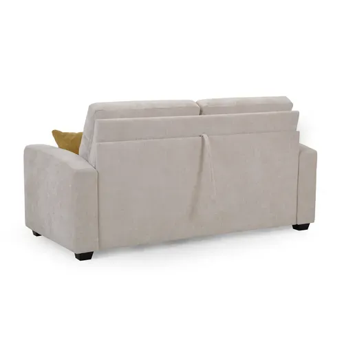 Canapé convertible 3 places CALYPSO III tissu sable vue de derrière