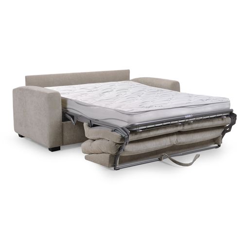Canapé convertible 3 places CALYPSO III tissu taupe