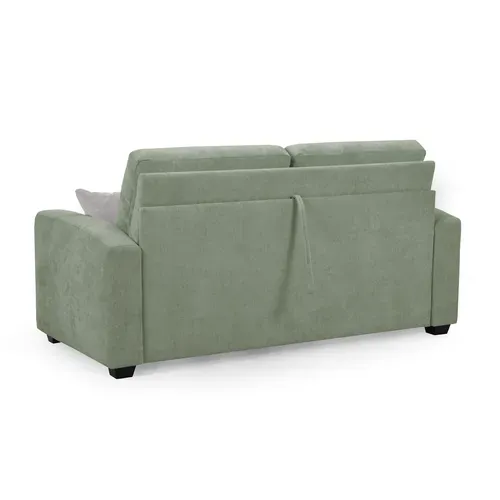 Canapé convertible 3 places CALYPSO III tissu vert vue de derrière