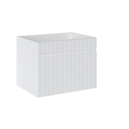 Ensemble Meuble 60 Cm Avec Plan Vasque Et Vasque à Poser Smile, Couleur Blanche