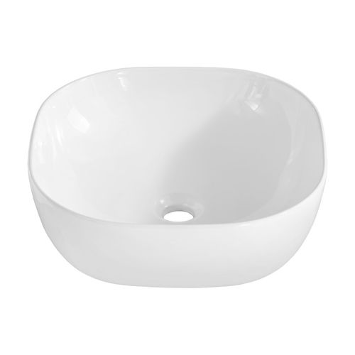 Ensemble Meuble 60 Cm Avec Plan Vasque Et Vasque à Poser Smile, Couleur Blanche