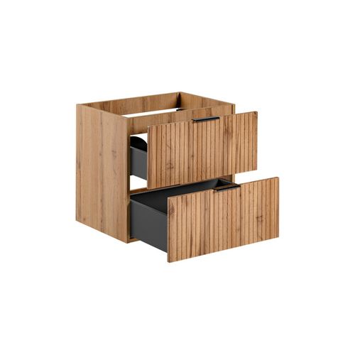 Ensemble De Meubles 60 Cm Avec Plan De Travail, Couleur Bois