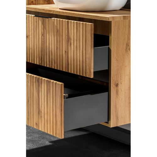 Ensemble De Meubles 60 Cm Avec Plan De Travail, Couleur Bois