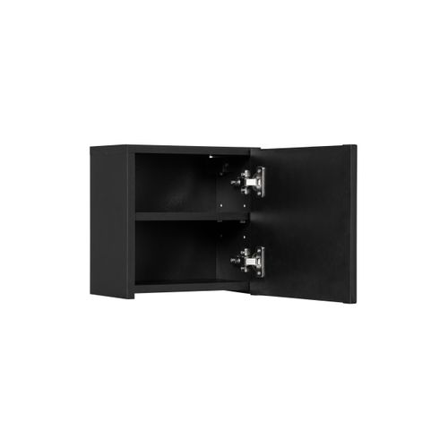 Qubik Meuble Haut 30x30cm, 1 Porte Noir