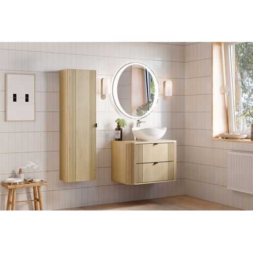 Miroir LED Rond Sans Cadre 80 Cm