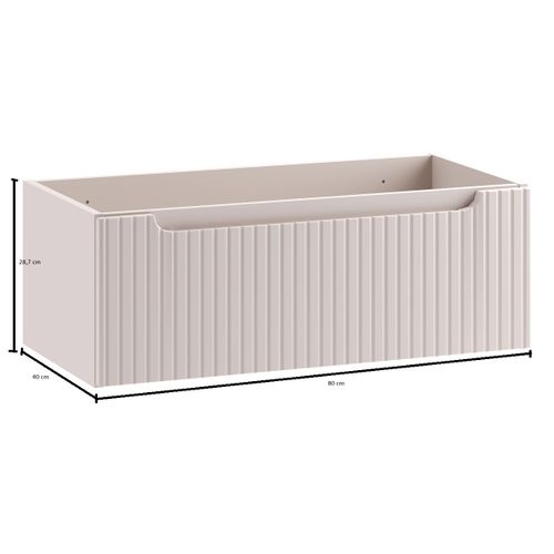 Meuble Suspendu Sous Vasque Nova Cachemire 80 Cm – 1 Tiroir