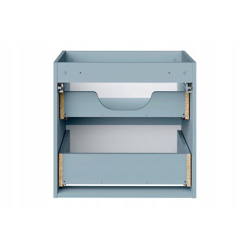 Meuble Suspendu Sous Vasque 100 Cm Avec Panier à Linge Et Plan Chêne Coast Evoke Nova Denim