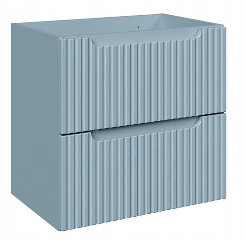 Meuble Suspendu Sous Double Vasque Nova Denim 120 Cm Avec Plan En Chêne Casella – 4 Tiroirs