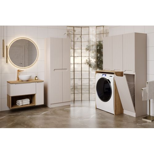 Ensemble Meuble Vasque Sky 80 Cm Avec Colonne Haute