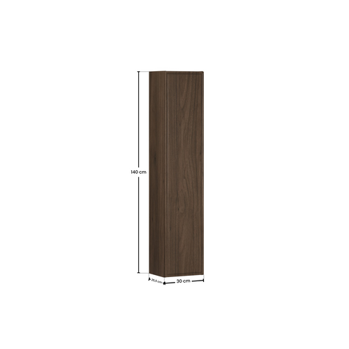 Meuble Colonne De Salle De Bain Suspendu Terra Villa Noyer Foncé 30 X ...