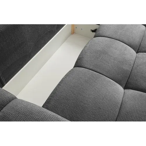 Canapé d'angle convertible FLOCCA tissu anthracite