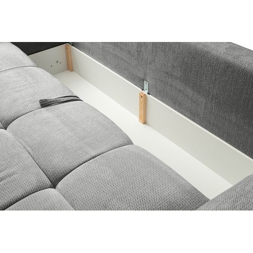 Canapé 3 places convertible FLOCCA tissu gris