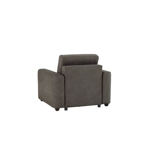 Fauteuil manchettes CURVE NICARAGUA tissu Apache anthracite 1