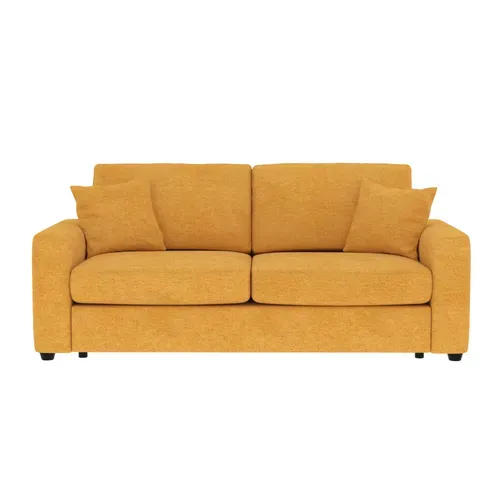 Canapé convertible 3 places pack standard NICARAGUA tissu enjoy mango 12 vue de face