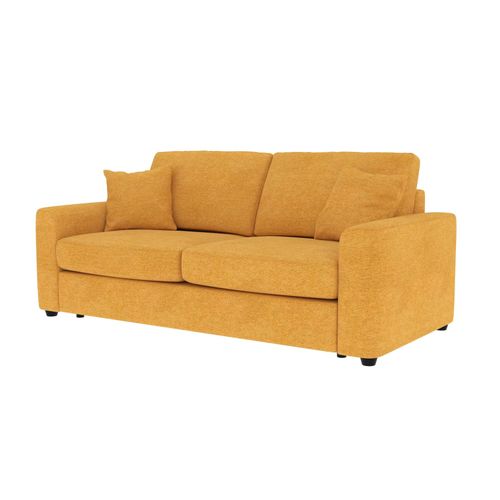 Canapé convertible 3 places pack standard NICARAGUA tissu enjoy mango 12 vue de profil