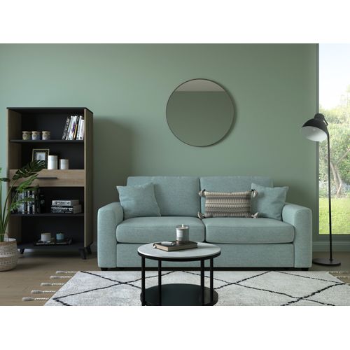 Canapé convertible 3 places pack standard NICARAGUA tissu enjoy vert amande 18