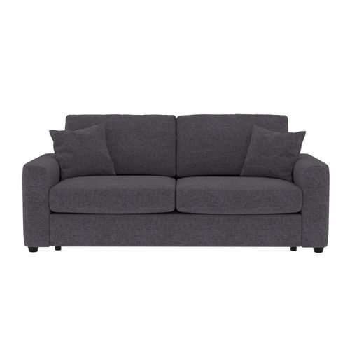 Canapé convertible 3 places pack standard NICARAGUA tissu apolo anthracite 2 vue de face