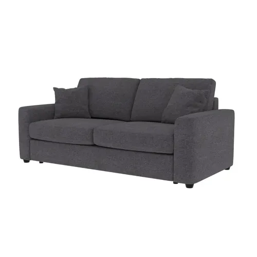 Canapé convertible 3 places pack standard NICARAGUA tissu apolo anthracite 2 vue de profil