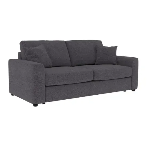 Canapé convertible 3 places pack standard NICARAGUA tissu apolo anthracite 2 vue 3/4