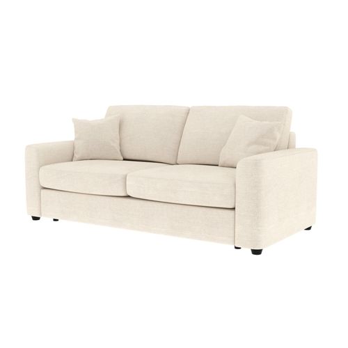 Canapé convertible 3 places pack standard NICARAGUA tissu apolo sable 09