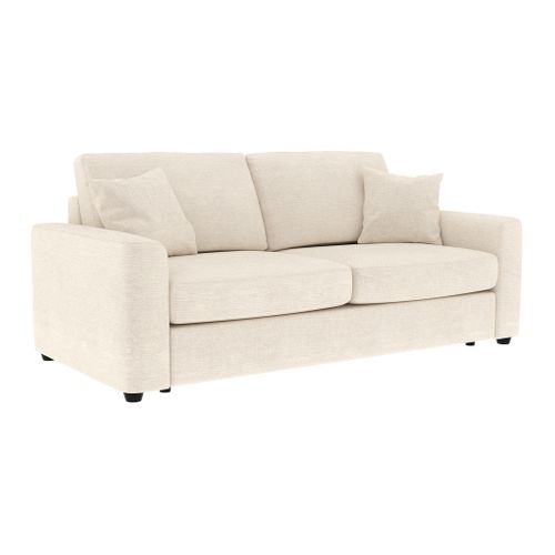 Canapé convertible 3 places pack standard NICARAGUA tissu apolo sable 09