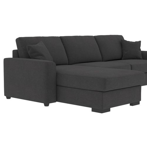 Canapé d'angle convertible pack standard NICARAGUA tissu bergamo graphite 97