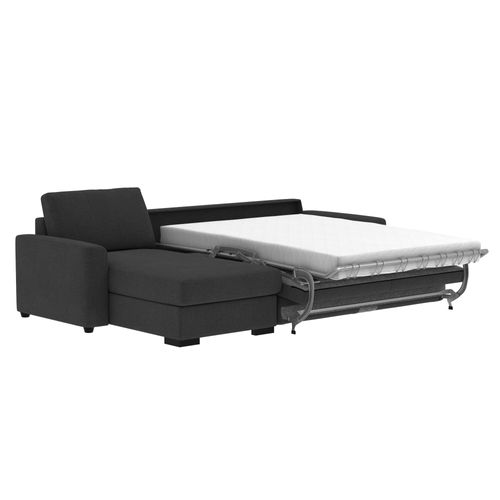 Canapé d'angle convertible pack standard NICARAGUA tissu bergamo graphite 97