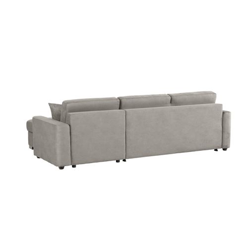 Canapé d'angle convertible pack standard NICARAGUA tissu apache gris 3