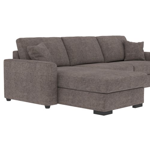 Canapé d'angle convertible pack standard NICARAGUA tissu apolo granite 13 vue détaillée