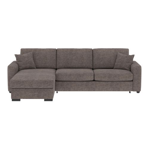 Canapé d'angle convertible pack standard NICARAGUA tissu apolo granite 13 vue de face