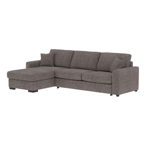 Canapé d'angle convertible pack standard NICARAGUA tissu apolo granite 13 vue de profil