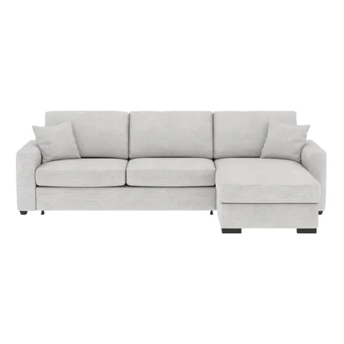 Canapé d'angle convertible pack standard NICARAGUA tissu apolo silver 6