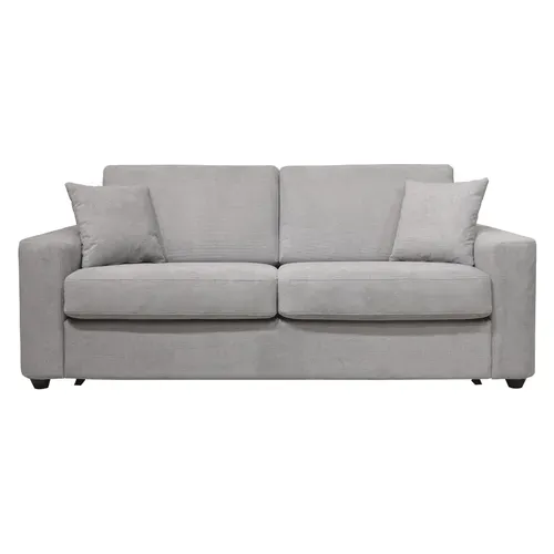 Canapé convertible 3 places pack Standard  NICARAGUA tissu Crown gris 17 vue de face