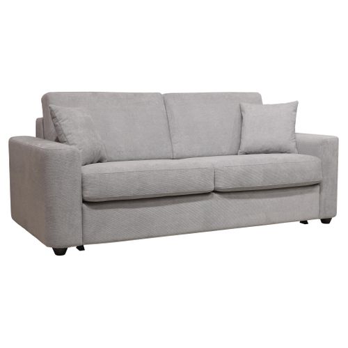 Canapé convertible 3 places pack Standard  NICARAGUA tissu Crown gris 17 vue 3/4