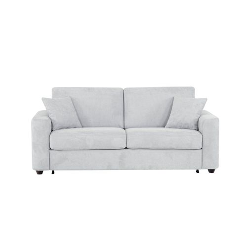 Canapé convertible 3 places pack Dreaméa NICARAGUA tissu Crown gris 17