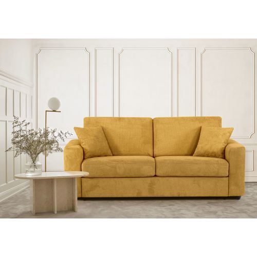 Canapé convertible 3 places pack Standard  NICARAGUA tissu Crown curcuma